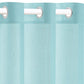 Glasgordijnen Linnen-Look 140X175 Cm Turquoise 2 St