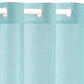 Glasgordijnen Linnen-Look 140X225 Cm Turquoise 2 St