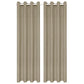 Gordijnen Linnen-Look Verduisterend 140X225 Cm Beige 2 St