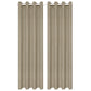 Gordijnen Linnen-Look Verduisterend 140X245 Cm Beige 2 St
