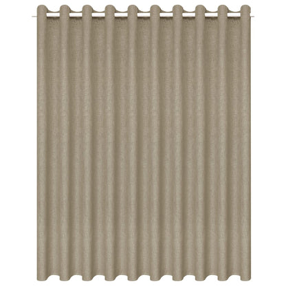 Gordijn Linnen-Look Verduisterend 290X245 Cm Beige