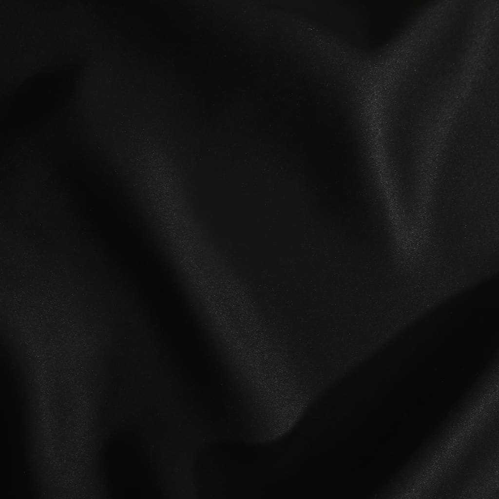 Gordijnen Verduisterend 140X175 Cm Zwart 2 St