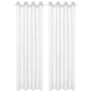 Glasgordijnen Geweven Gestreept 140X175 Cm Wit 2 St