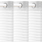 Glasgordijnen Geweven Gestreept 140X225 Cm Wit 2 St