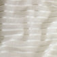Glasgordijnen Geweven Gestreept 140X175 Cm Crème 2 St