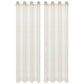 Glasgordijnen Geweven Gestreept 140X225 Cm Crème 2 St