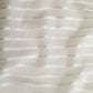 Glasgordijnen Geweven Gestreept 140X245 Cm Crème 2 St