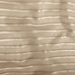 Glasgordijnen Geweven Gestreept 140X225 Cm Beige 2 St