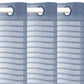 Glasgordijnen Geweven Gestreept 140X225 Cm Staalgrijs 2 St