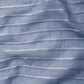 Glasgordijnen Geweven Gestreept 140X225 Cm Staalgrijs 2 St