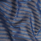 Glasgordijnen Geweven Gestreept 140X175 Cm Blauw 2 St