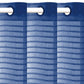Glasgordijnen Geweven Gestreept 140X225 Cm Blauw 2 St