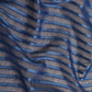 Glasgordijnen Geweven Gestreept 140X225 Cm Blauw 2 St