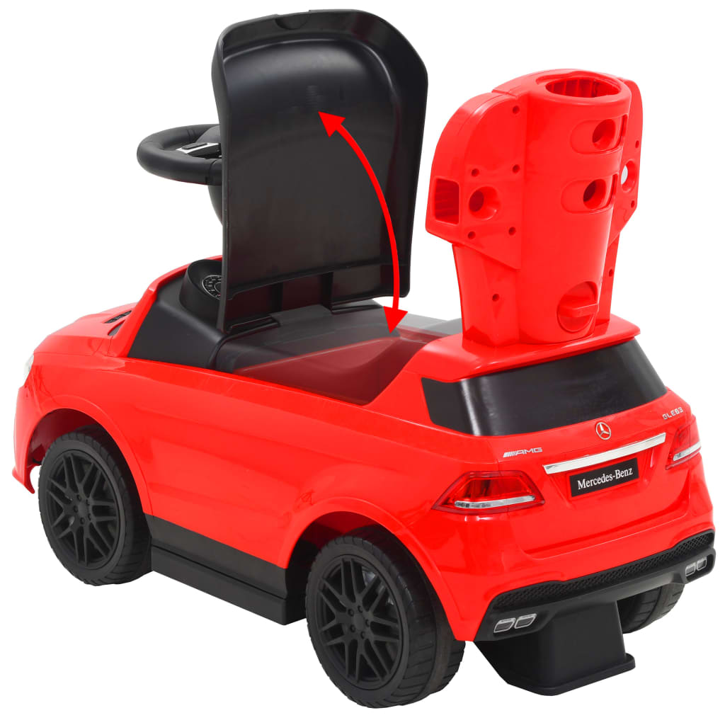 Loopauto Met Duwstang Mercedes Benz Gle63 Rood