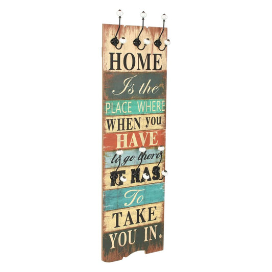 Wandkapstok Met 6 Haken Home Is 120X40 Cm