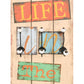 Wandkapstok Met 6 Haken Live Life 120X40 Cm