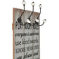 Wandkapstok Met 6 Haken Thank You 120X40 Cm