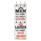 Wandkapstok Met 6 Haken Men Ladies 120X40 Cm