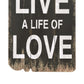 Wandkapstok Met 6 Haken Love Live 120X40 Cm