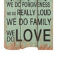 Wandkapstok Met 6 Haken Happy Love 120X40 Cm
