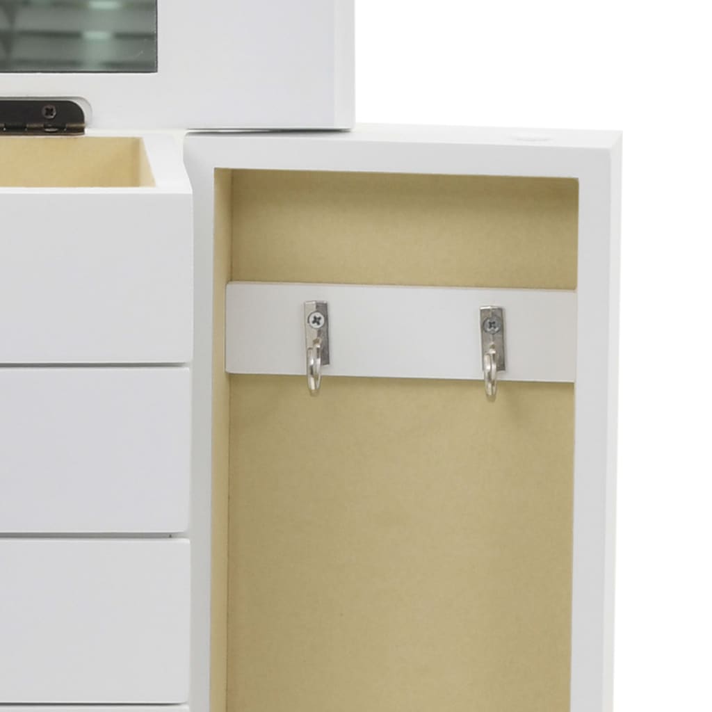 Sieradenkastje Met Spiegel 25X13,5X34 Cm Mdf