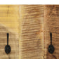 Wandkapstokken 2 St 36X110X3 Cm Massief Mangohout