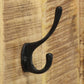 Wandkapstokken 2 St 36X110X3 Cm Massief Mangohout