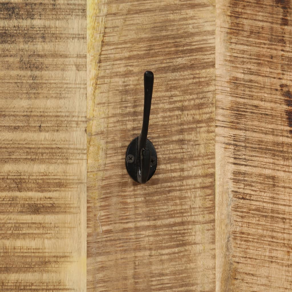 Wandkapstokken 2 St 36X110X3 Cm Massief Mangohout