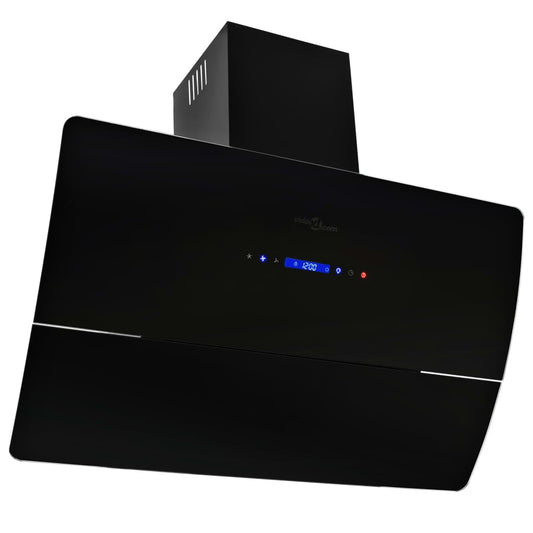 Wandafzuigkap 756 M³/U 90 Cm Roestvrij Staal Zwart