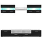 Tv-Wandmeubelset Met Led-Verlichting Hoogglans Zwart 5-Delig
