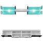 Tv-Wandmeubelset Met Led-Verlichting Hoogglans Zwart 5-Delig