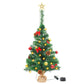 Kunstkerstboom Versierd Met Kerstballen En Led's 64 Cm Groen