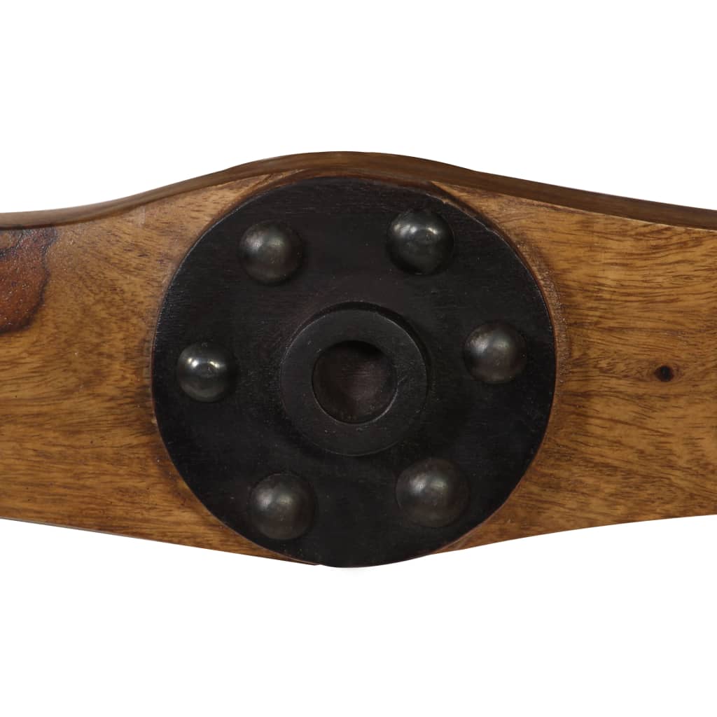 Wandkapstok Met 6 Haken 108X6X19 Cm Massief Sheeshamhout