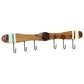 Wandkapstok Met 6 Haken 108X6X19 Cm Massief Sheeshamhout
