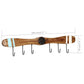 Wandkapstok Met 6 Haken 108X6X19 Cm Massief Sheeshamhout