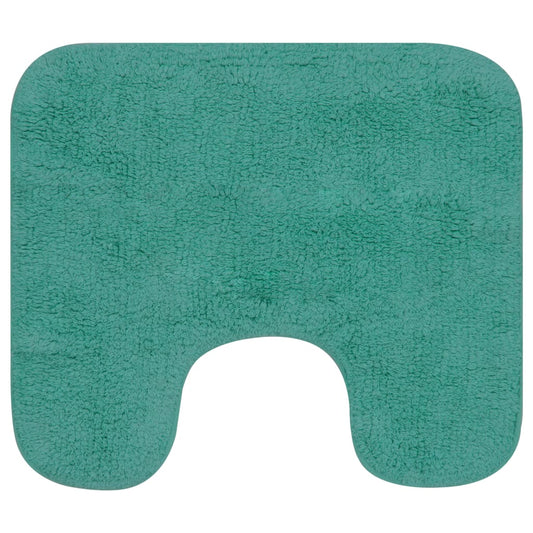 Badmattenset Stof Turquoise 2-Delig