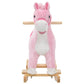 Hobbeldier Paard 65X32X58 Cm Pluche Roze