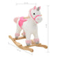 Hobbeldier Eenhoorn 65X32X58 Cm Pluche Wit En Roze