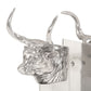 Boekensteunen Met Koeienkop 2 St 17X16X29 Cm Aluminium Zilver