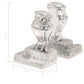 Boekensteunen Met Uil 2 St 13X14,5X19 Cm Aluminium Zilver