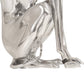 Jachthond Beeld 25X17X67 Cm Massief Aluminium Zilver