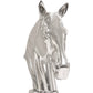 Schaakpaard Beeld 54 Cm Massief Aluminium Zilver