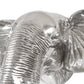 Olifantenkop Beeld 38X19X36 Cm Massief Aluminium Zilver