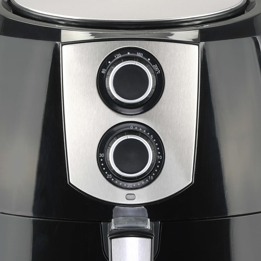 Airfryer Xxl 1800 W 7 Liter Roestvrij Staal Zwart