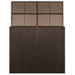Containerberging Dubbel 153X78X120 Cm Poly Rattan Bruin