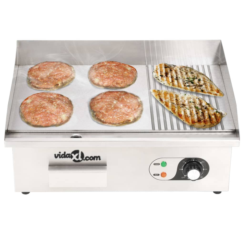 Bakplaat Elektrisch 3000 W 54X41X24 Cm Roestvrij Staal