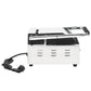 Panini Grill Gegroefd 1800 W 31X30,5X20 Cm Roestvrij Staal