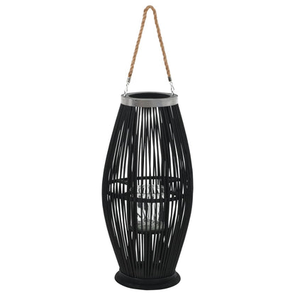 Lantaarnhouder Hangend 60 Cm Bamboe Zwart