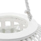 Lantaarnhouder Hangend Wicker Wit