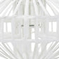 Lantaarnhouder Hangend Wicker Wit